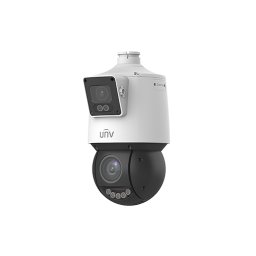 Camera de supraveghere Dual-lens IP, PTZ, 4MP, IR 100m&WL30m, Audio, Alarm, PoE, IP66 - UNV IPC94144SFW-X25-F40C