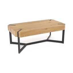 Masă de cafea LAVIDA 43x110 cm stejar auriu/negru