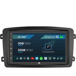 Navigatie Mercedes Benz C-Class W203 Vito Viano CLK, Android 12, P-Octacore 2GB RAM + 32GB ROM, 7 Inch - AD-BGP1002+AD-BGRBE014