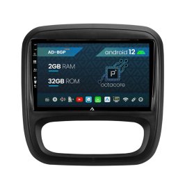 Navigatie Opel Vivaro Renault Trafic (2014-2017), Android 12, P-Octacore 2GB RAM + 32GB ROM, 9 Inch - AD-BGP9002+AD-BGRKIT389