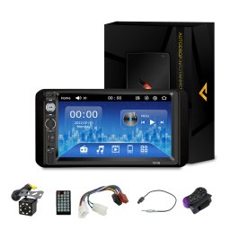 [KIT] MP5 Player pentru Toyota, WinCE, Bluetooth, USB, CardSD, Camera Marsarier, Auxiliar, Mirrorlink, Touchscreen, - AD-BGP7010B+AD-BGRTO1182DIN