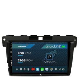 Navigatie Mazda CX-7 (2008-2013), Android 12, P-Octacore 2GB RAM + 32GB ROM, 9 Inch - AD-BGP9002+AD-BGRKIT326