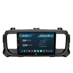 Navigatie Citroen Jumpy Peugeot Expert (2017-2021), Android 12, P-Octacore 2GB RAM + 32GB ROM, 9 Inch - AD-BGP9002+AD-BGRKIT348