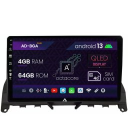 Navigatie Mercedes Benz C-Class W204 (2006-2012), Android 13, A-Octacore 4GB RAM + 64GB ROM, 9 Inch - AD-BGA9004+AD-BGRKIT419