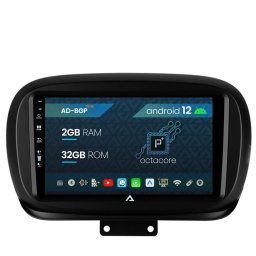 Navigatie Fiat 500X (2014-2020), Android 12, P-Octacore 2GB RAM + 32GB ROM, 9 Inch - AD-BGP9002+AD-BGRKIT362