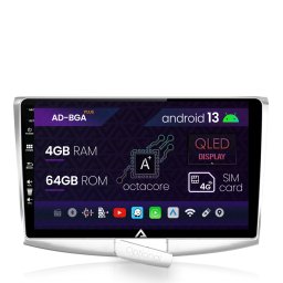 Navigatie Volkswagen Passat B6 B7 CC, Android 13, A-Octacore 4GB RAM + 64GB ROM, 10.1 Inch - AD-BGA10004+AD-BGRKIT025