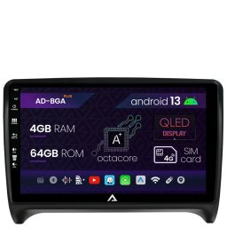 Navigatie Audi TT, Android 13, A-Octacore 4GB RAM + 64GB ROM, 9 Inch - AD-BGA9004+AD-BGRKIT426
