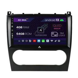 Navigatie Mercedes Benz C-Class W203 (2004-2011), Android 13, A-Octacore 4GB RAM + 64GB ROM, 9 INCH - AD-BGA9004+AD-BGRKIT414
