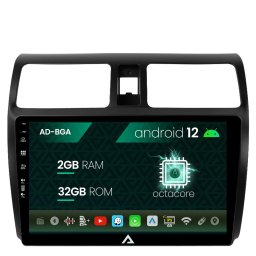 Navigatie Suzuki Swift (2003-2010), Android 13, A-Octacore 2GB RAM + 32GB ROM, 10.1 Inch - AD-BGA10002+AD-BGRKIT301