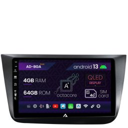 Navigatie Seat Altea Toledo (2005-2012), Android 13, A-Octacore 4GB RAM + 64GB ROM, 9 Inch - AD-BGA9004+AD-BGRKIT055