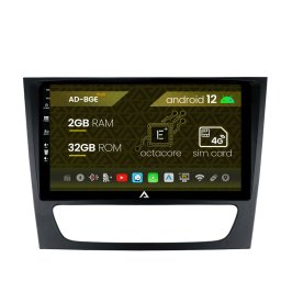Navigatie Mercedes Benz W211 CLS, Android 12, E-Octacore 2GB RAM + 32GB ROM, 9 Inch - AD-BGE9002+AD-BGRKIT415