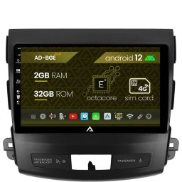 Navigatie Mitstubishi Outlander Peugeot 4007 Citroen C-Crosser, Android 12, E-Octacore 2GB RAM + 32GB ROM, 9 Inch - AD-BGE9002+AD-BGRKIT276