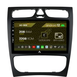 Navigatie Mercedes Benz C-Class W203 (2000-2005), Android 12, E-Octacore 2GB RAM + 32GB ROM, 9 INCH - AD-BGE9002+AD-BGRKIT416
