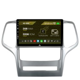Navigatie Jeep Grand Cherokee (2010-2013), Android 12, E-Octacore 2GB RAM + 32GB ROM, 9 Inch - AD-BGE9002+AD-BGRKIT297