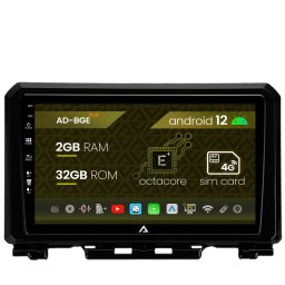 Navigatie Suzuki Jimny (2018-2022), Android 12, E-Octacore 2GB RAM + 32GB ROM, 9 Inch - AD-BGE9002+AD-BGRKIT312