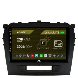 Navigatie Suzuki Vitara (2015+), Android 12, E-Octacore 2GB RAM + 32GB ROM, 9 Inch - AD-BGE9002+AD-BGRKIT299