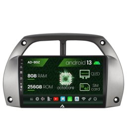 Navigatie Toyota RAV4 (2001-2006), Android 13, Z-Octacore 8GB RAM + 256GB ROM, 9 Inch - AD-BGZ9008+AD-BGRKIT109