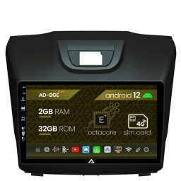 Navigatie Isuzu D-MAX (2015+), Android 12, E-Octacore 2GB RAM + 32GB ROM, 9 Inch - AD-BGE9002+AD-BGRKIT311