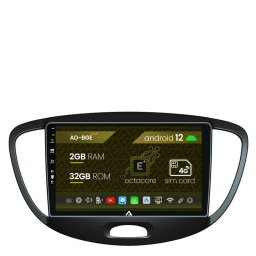 Navigatie Hyundai I10 (2007-2013), Android 12, E-Octacore 2GB RAM + 32GB ROM, 9 Inch - AD-BGE9002+AD-BGRKIT198