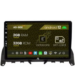 Navigatie Mercedes Benz C-Class W204 (2006-2012),Android 12, E-Octacore 2GB RAM + 32GB ROM, 9 Inch - AD-BGE9002+AD-BGRKIT419