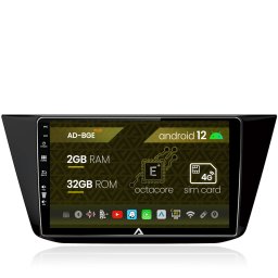 Navigatie Volkswagen Tiguan (2016+), Android 12, E-Octacore 2GB RAM + 32GB ROM, 10.1 Inch - AD-BGE10002+AD-BGRKIT036