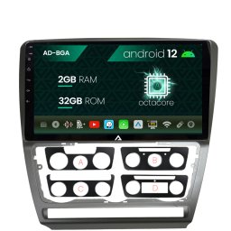 Navigatie Skoda Octavia 2, Android 13, A-Octacore 2GB RAM + 32GB ROM, 10.1 Inch - AD-BGA10002+AD-BGRKIT048