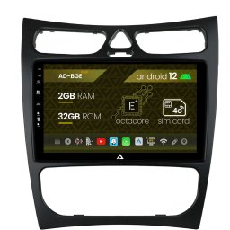 Navigatie Mercedes Benz CLK W209 (2000-2005) (2000-2005), Android 12, E-Octacore 2GB RAM + 32GB ROM, 9 INCH - AD-BGE9002+AD-BGRKIT416V2