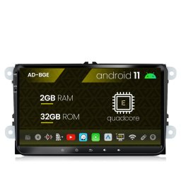 Navigatie Volkswagen, Skoda, Seat, Android 11, E-Quadcore 2GB RAM + 32GB ROM, 9 Inch - AD-BGEW9E