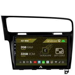 Navigatie Volkswagen Golf 7, Android 12, E-Octacore 2GB RAM + 32GB ROM, 10.1 Inch - AD-BGE10002+AD-BGRKIT023B