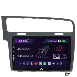 Navigatie Volkswagen Golf 7, Android 13, A-Octacore 4GB RAM + 64GB ROM, 10.1 Inch - AD-BGA10004+AD-BGRKIT023A