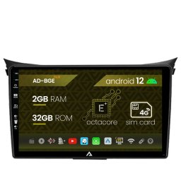 Navigatie Hyundai I30 (2012-2016), Android 12, E-Octacore 2GB RAM + 32GB ROM, 9 Inch - AD-BGE9002+AD-BGRKIT216V2