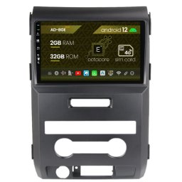 Navigatie Ford F150 (2008-2014), Android 12, E-Octacore 2GB RAM + 32GB ROM, 9 Inch - AD-BGE9002+AD-BGRKIT138