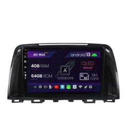 Navigatie Mazda 6 (2013-2015), Android 13, A-Octacore 4GB RAM + 64GB ROM, 9 Inch - AD-BGA9004+AD-BGRKIT328v2