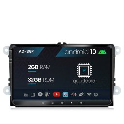 Navigatie Volkswagen, Skoda, Seat, Android 12, P-Octacore 2GB RAM + 32GB ROM, 9 Inch - AD-BGPW9MTK2GBV2
