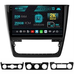 Navigatie Skoda Yeti, Android 13, X-Octacore 8GB RAM + 256GB ROM, 10.36 Inch - AD-BGX10008+AD-BGRKIT040