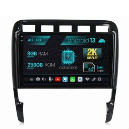 Navigatie Porsche Cayenne (2002-2010), Android 13, X-Octacore 8GB RAM + 256GB ROM, 9.5 Inch - AD-BGX9008+AD-BGRKIT057