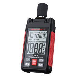 Sonometru Habotest HT602B, Masoara intensitatea sunetului, temperatura si umiditatea, USB, Afisaj LCD, Negru