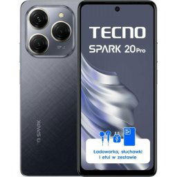 Smartphone Spark 20 Pro 256GB 12GB RAM Dual SIM Moonlit Black