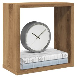 Rafturi de perete cub 4 buc. stejar artizanal, 30x15x30 cm lemn GartenMobel Dekor