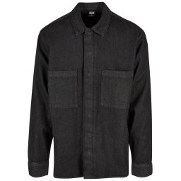 Urban Classics Cămașă negru denim