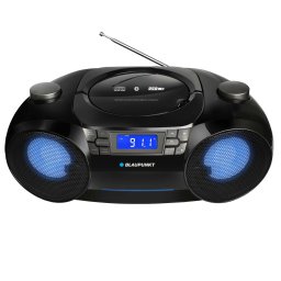 Boombox Blaupunkt BB31LED, Bluetooth, FM, MP3, AUX, USB, Ceas cu alarma, lumini, LED