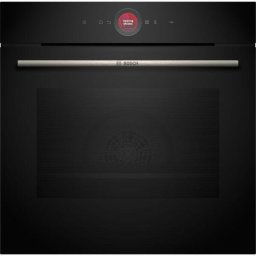 Cuptor incorporabil Bosch HBG7742B1, Electric, 71 l, Multifunctional, 14 functii , Autocuratare pirolitica, Grill, Home Connect, Clasa A+, Negru