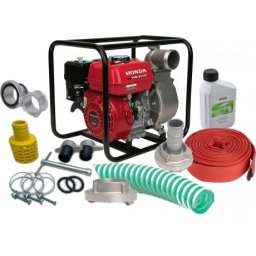 Pachet WB 30 XT3 DRX Motopompa Honda + furtun absortie + furtun refulare + cupla filet interior + set cupla prelungire + ulei 0,6 L