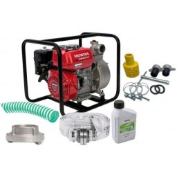Pachet motopompa Honda WB 20 + furtun absortie + furtun refulare + cupla filet interior + ulei 0,6 L