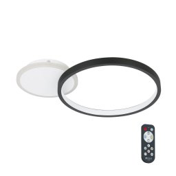 Plafonieră LED dimabilă GAFARES LED/15W/230V negru Eglo 900421 + telecomandă