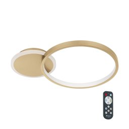 Plafonieră LED dimabilă GAFARES LED/15W/230V auriu Eglo 900423 + telecomandă