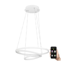 Lustră LED dimabilă pe cablu LOBINERO-Z LED/43,2W/230V alb Eglo 900478