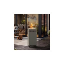 Șemineu de exterior pe gaz Planika Faro GAS 142x36 cm 8kW gri + capac de protecție
