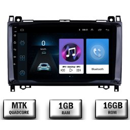 Navigatie Mercedes Benz Sprinter, Viano, Vito, A B Class, Crafter, Android 10, P-Quadcore 1GB RAM + 16GB ROM, 9 Inch - AD-BGP9001+AD-BGRKIT407