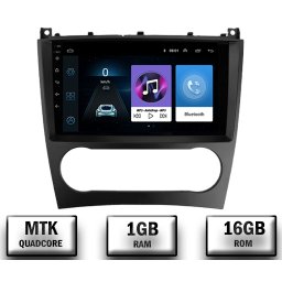 Navigatie Mercedes Benz C-Class W203 (2004-2008), Android 10, P-Quadcore 1GB RAM + 16GB ROM, 9 Inch - AD-BGP9001+AD-BGRKIT414